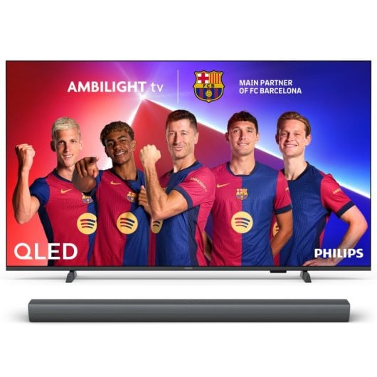 Philips Ambilight TV 50PUS8209 50“ QLED UltraHD 4K + TAB4208 Barra de Som Bluetooth