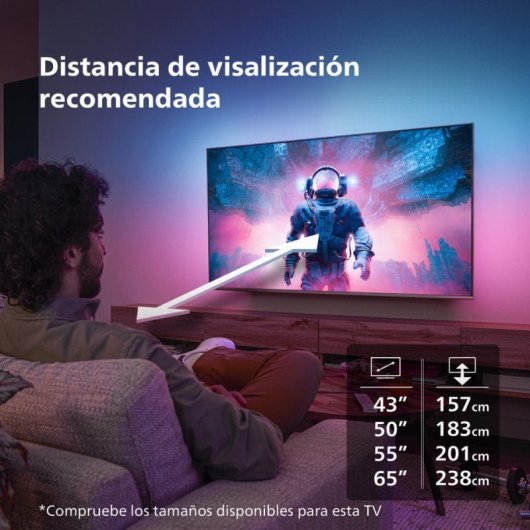 Philips The One 55PUS8919 Barre de son LED UltraHD 4K 55" + Bluetooth TAB4208