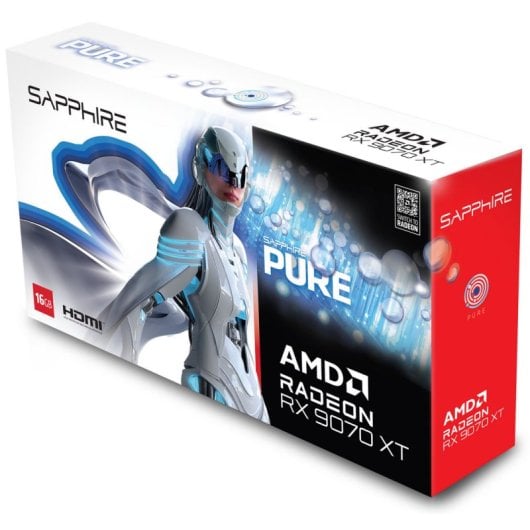 SAPPHIRE PURE AMD RADEON™ RX 9070 XT GAMING OC 16 GB DOPPIA HDMI / DOPPIA DP