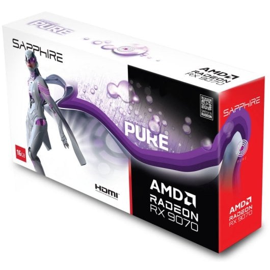 Carte graphique AMD RADEON™ RX 9070 GAMING OC SAPPHIRE PURE 16 Go DOUBLE HDMI / DOUBLE DP
