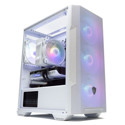PcCom Ready Intel Core i5-12400F / 32GB / 1TB SSD / RTX 4060 Ti + Windows 11 Home – Weiß