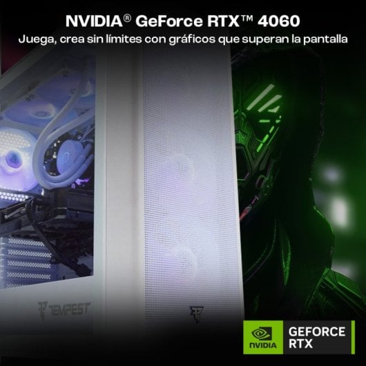 PcCom Ready AMD Ryzen 7 5800X /32 Go/SSD 2 To/RTX 4060 - Blanc