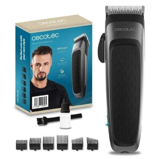 Tondeuse Homme Cecotec PrecisionCare Power Blade 5800rpm 6 Sabots Lames Acier