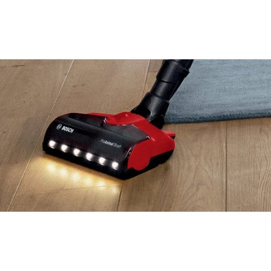 Bosch bcs711pet elektrischer Besenstaubsauger, trocken, beutellos, Akku, 0,3 l, schwarz, rot, 3 Ah