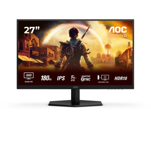 Monitor AOC Q27G42XE 27" QHD 180 Hz Fast IPS 1 ms HDR10 altavoces