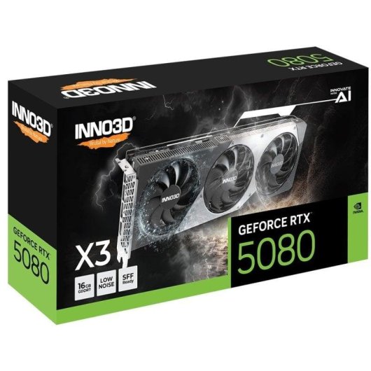 Grafikkarte Inno3D GeForce RTX 5080 X3 16GB GDDR7 Reflex 2 RTX AI DLSS4