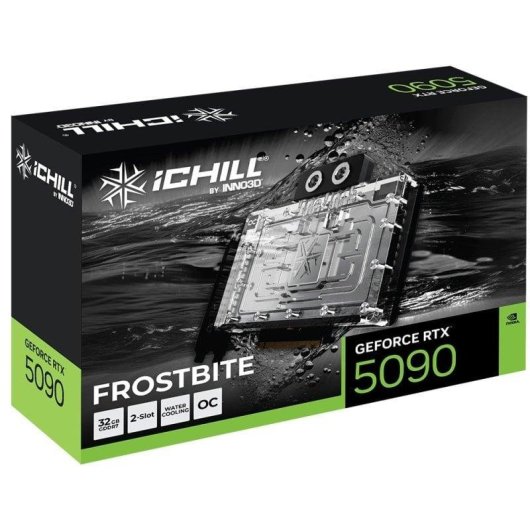 Carte Graphique INNO3D GeForce RTX 5090 iCHILL FROSTBITE 32GB GDDR7 Reflex 2 RTX AI DLSS4