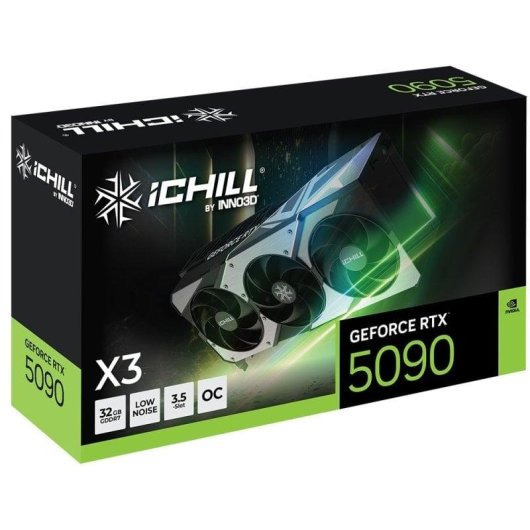 Carte Graphique Inno3D GeForce RTX 5090 iCHILL X3 32GB GDDR7 Reflex 2 RTX AI DLSS4