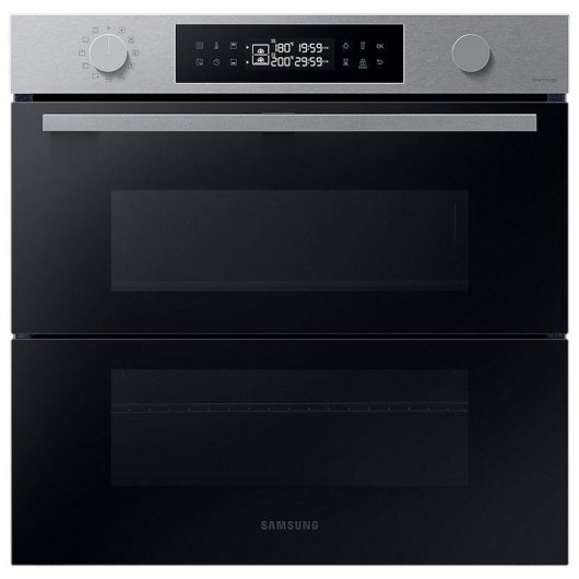Horno Multifunción Samsung NV7B4550VAS Pirolítico 76L Grande Dual Cook WiFi Negro/Inox