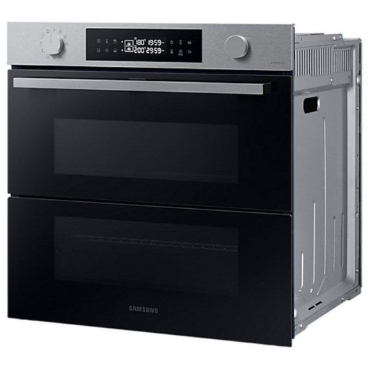 Horno Multifunción Samsung NV7B4550VAS 76L 60cm Pirolítico A+ Dual Cook Vapor WiFi Negro/Inox
