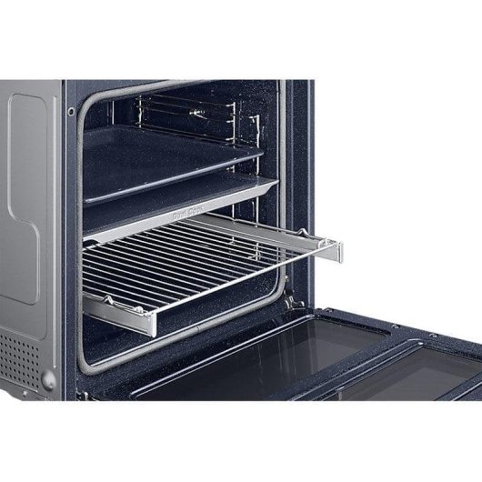 Horno Multifunción Samsung NV7B4550VAS 76L 60cm Pirolítico A+ Dual Cook Vapor WiFi Negro/Inox