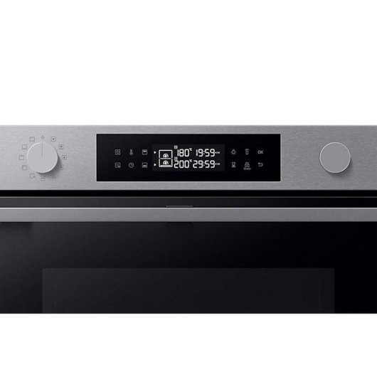 Horno Multifunción Samsung NV7B4550VAS Pirolítico 76L Grande Dual Cook WiFi Negro/Inox