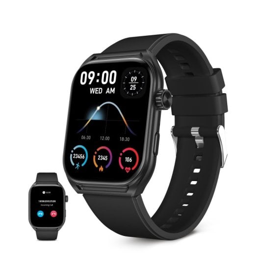 Ksix Smartwach Urban Move Pantalla AMOLED 2,06 Modo Deporte y Salud  IP67 Negro
