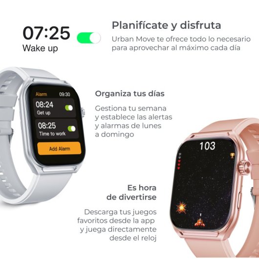 Ksix Urban Move Smartwatch Amoled 2.06" IP67 Azul