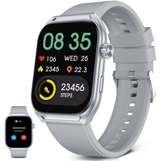Ksix Urban Move Smartwatch Amoled 2.06" Vivavoce IP67 Bianco