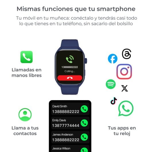 Ksix Urban Move Smartwatch Amoled 2.06" Vivavoce IP67 Bianco