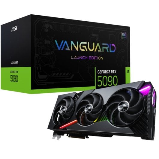 MSI GeForce RTX 5090 VANGUARD SOC ÉDITION DE LANCEMENT 32 Go GDDR7 Reflex 2 RTX AI DLSS4