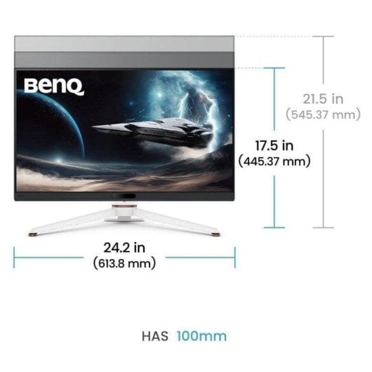 Écran PC BenQ MOBIUZ EX271U 27" Ultra HD 4K 165Hz IPS HDR400 FreeSync Premium USB-C