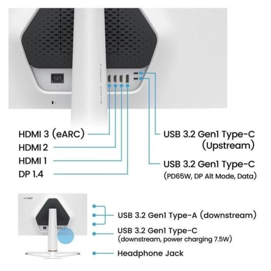 Monitor BenQ MOBIUZ EX271U 27" UltraHD 4K 165Hz IPS FreeSync Premium KVM USB-C 1ms