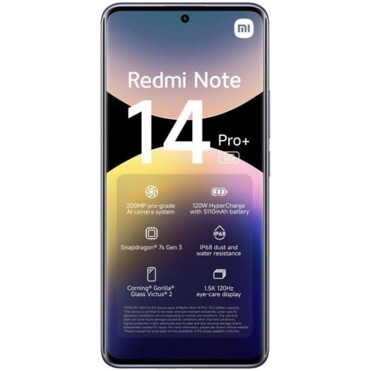 Xiaomi REDMI Note 14 Pro Plus 5G 8GB 256GB 6.67" Viola Lavanda