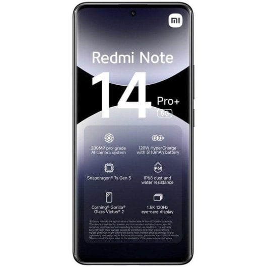 Xiaomi REDMI Note 14 Pro Plus 5G 8GB 256GB 6.67" Noir