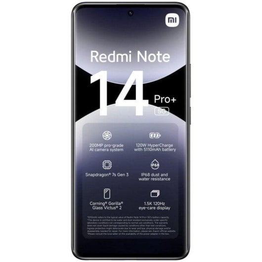 Xiaomi REDMI Note 14 Pro Plus 5G 8GB 256GB 6.67" Noir Minuit