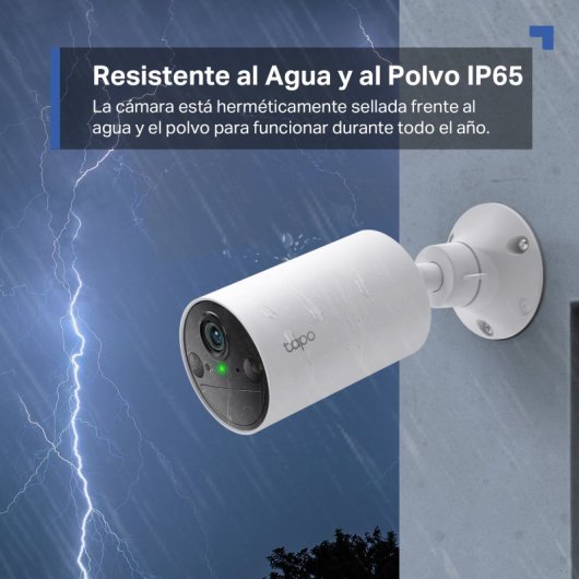Tapo TC82 Cámara de Vigilancia Exterior, 2K 3MP, Detección IA Gratuita, Visión Nocturna a Color