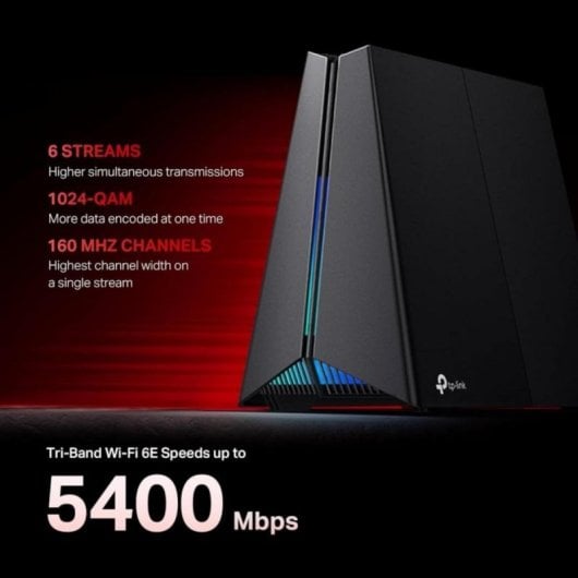 Router TP-Link Archer GXE75 Tri-Band WiFi 6E 5,4 Gbps 2.5G EasyMesh Gaming RGB
