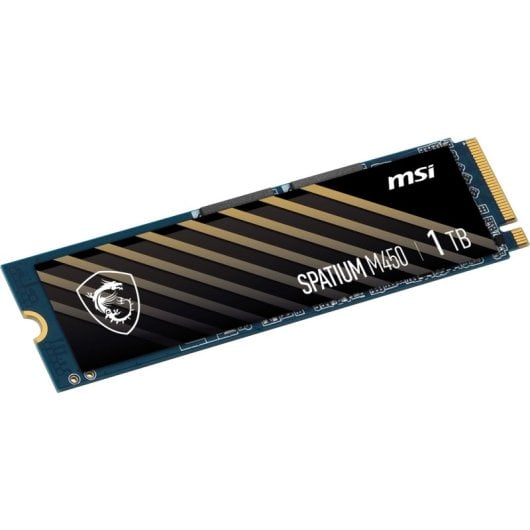 Disque SSD MSI SPATIUM M450 1 To 3400 Mo/s NVMe PCIe 4.0 M.2 Gen4 3D NAND