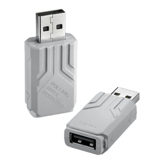 Polling Rate Booster Asus USB blanco compatible con ratón y teclado ROG