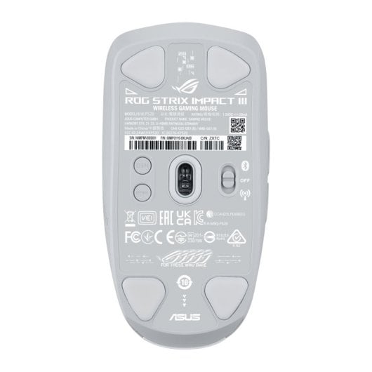 ASUS ROG Strix Impact III Ratón Gaming Inalámbrico Bluetooth 36000 DPI Blanco