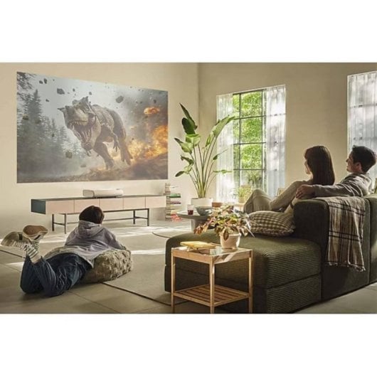 Projetor Samsung The Premiere LPU7D 4K UltraHD 2500 Lúmenes 120" Laser DLP Smart TV Ultra Curto Alcance