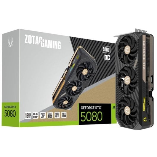 ZOTAC GAMING GeForce RTX 5080 SOLID OC 16GB GDDR7 Reflex 2 RTX AI DLSS4