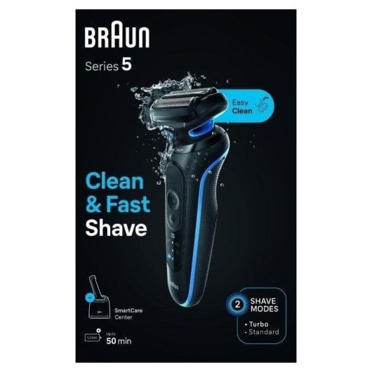 Rasoir Visage Braun Series 5 52-B7000cc Sans Fil 50min Sec et Humide 3 Lames Charge Rapide