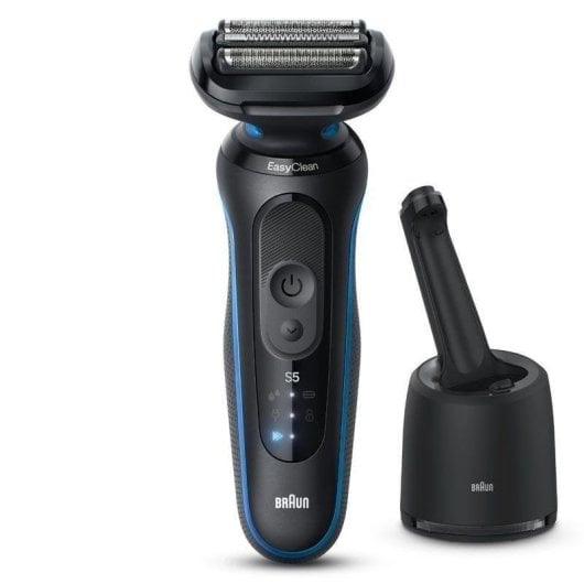 Rasoir Visage Braun Series 5 52-B7000cc Sans Fil 50min Sec et Humide 3 Lames Charge Rapide