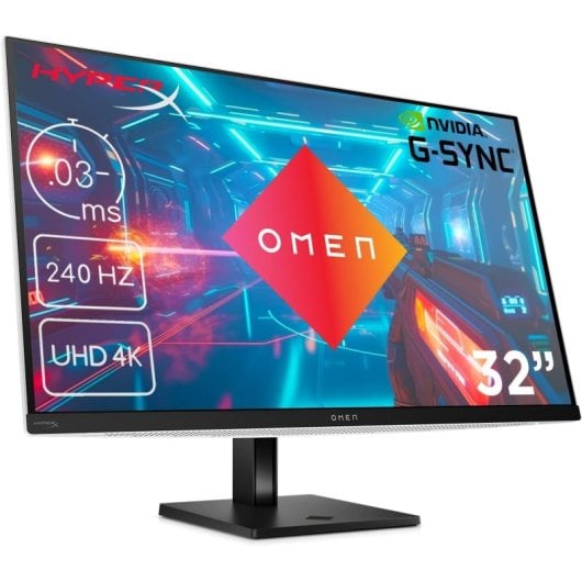 HP OMEN Transcend 31,5" QD-OLED UltraHD 4K 240Hz 0,03ms USB-C 140W FreeSync Premium Pro Bianco
