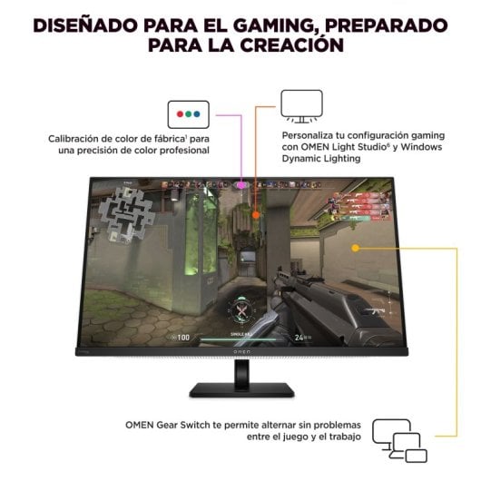 HP OMEN Transcend 31,5" QD-OLED UltraHD 4K 240Hz 0,03ms USB-C 140W FreeSync Premium Pro Bianco