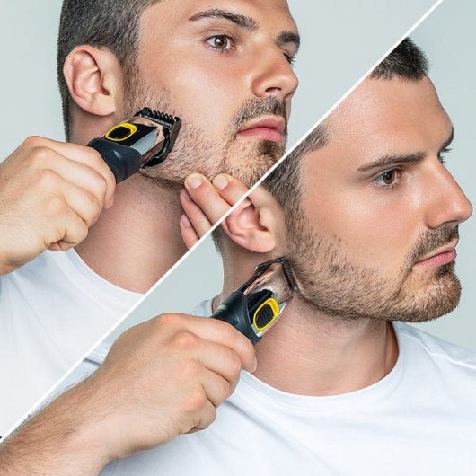 Wahl Extreme Grip Recortadora de Barba Negra/Acero Inoxidable