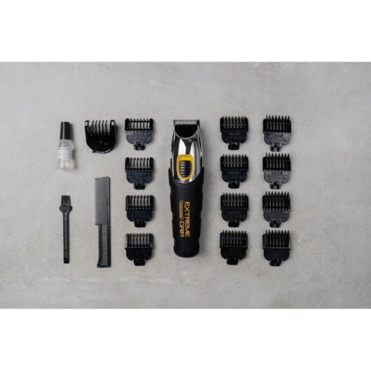 Wahl Extreme Grip Recortadora de Barba Negra/Acero Inoxidable