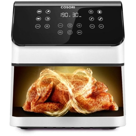 Cosori Premium II Chef Edition Freidora de Aire 6.2L Blanca+ Pack 50 Papeles Protectores