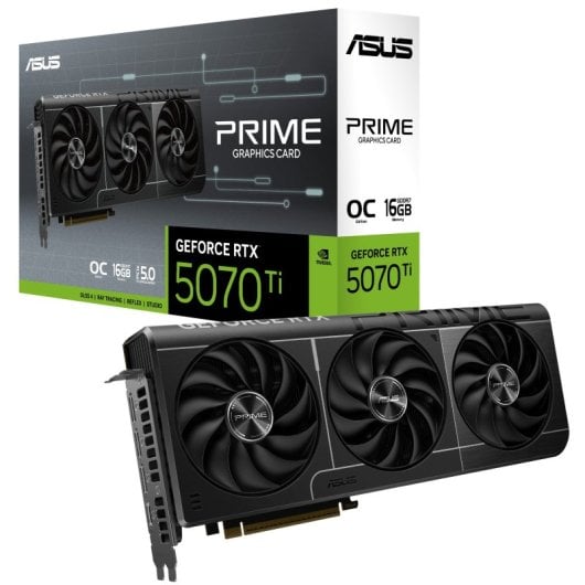 Scheda grafica ASUS PRIME GeForce RTX 5070 Ti OC da 16 GB GDDR7 Reflex 2 RTX AI DLSS4