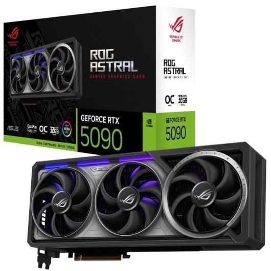 Tarjeta Gráfica Asus GeForce RTX 5090 ROG Astral OC 32GB GDDR7 Reflex 2 RTX AI DLSS4.5