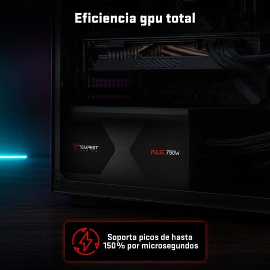 Alimentation modulaire Tempest Pulse PSU 750 W Cybenetics Bronze ATX 3.1, noir