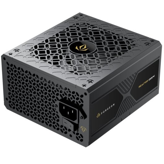 Alimentation Forgeon Reactor 1200 W Cybenetics Gold ATX 3.1 PCIe 5.1 entièrement modulaire, noire