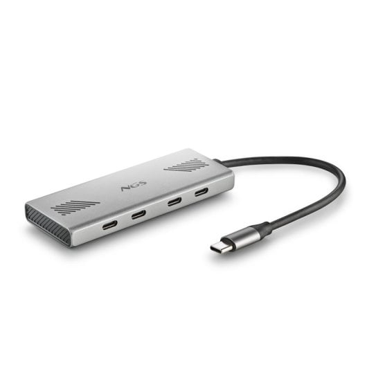 NGS Wonder4-C Hub Multipuerto USB-C 4 en 1 de Aluminio
