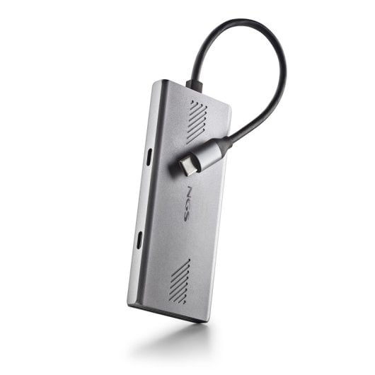 NGS WONDERDUO-C Adaptador Multipuerto USB-C 3.0 a 2x USB-C + 2x USB-A 5Gbps Aluminio