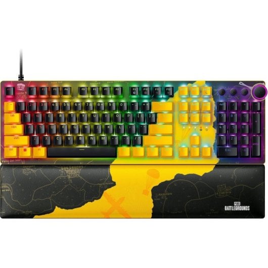 Razer Huntsman V2 PUBG Edition Teclado Gaming Mecánico Switch Red Lineal Amarillo/Negro Teclado USA