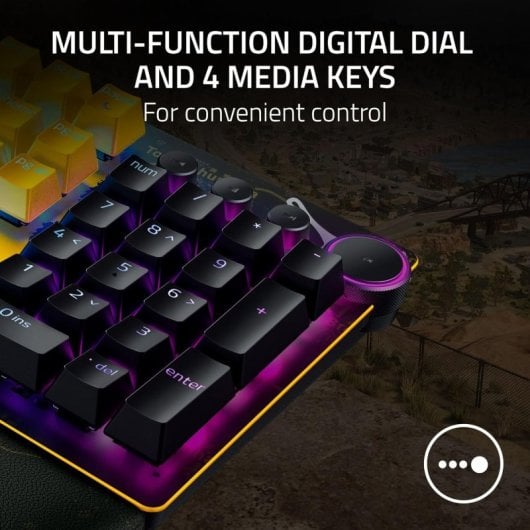 Razer Huntsman V2 PUBG Edition Teclado Gaming Mecánico Switch Red Lineal Amarillo/Negro Teclado USA