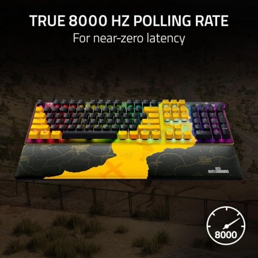 Razer Huntsman V2 PUBG Edition Teclado Gaming Mecánico Switch Red Lineal Amarillo/Negro Teclado USA
