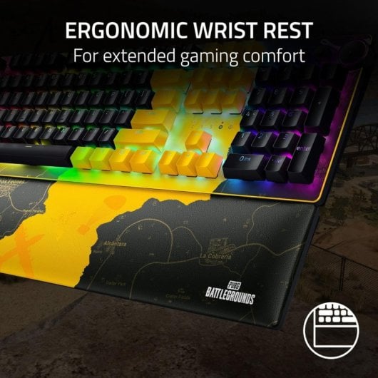 Razer Huntsman V2 PUBG Edition Teclado Gaming Mecánico Switch Red Lineal Amarillo/Negro Teclado USA